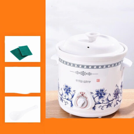 Home White Porcelain Automatic Electric Stew Pot - Image 2