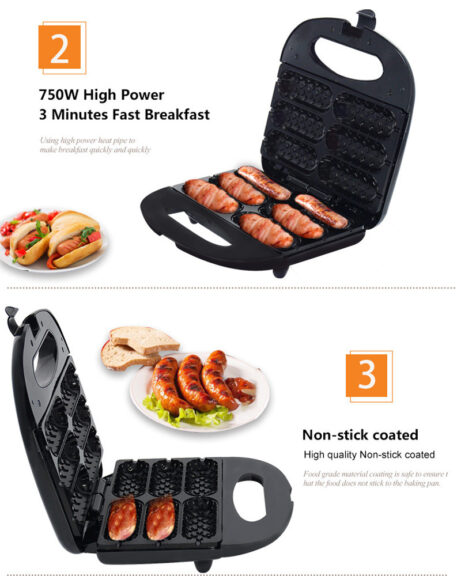 Home Hot Dog Roast Sausage Frying Machine - Image 4