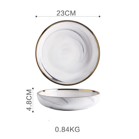 Marble Tableware Set: Bowls and Plates - Image 7