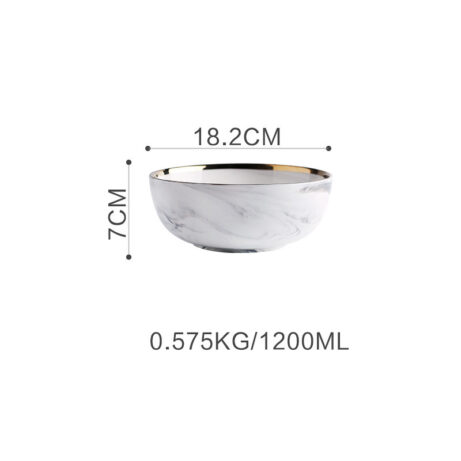 Marble Tableware Set: Bowls and Plates - Image 4