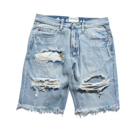 Distressed Denim Shorts