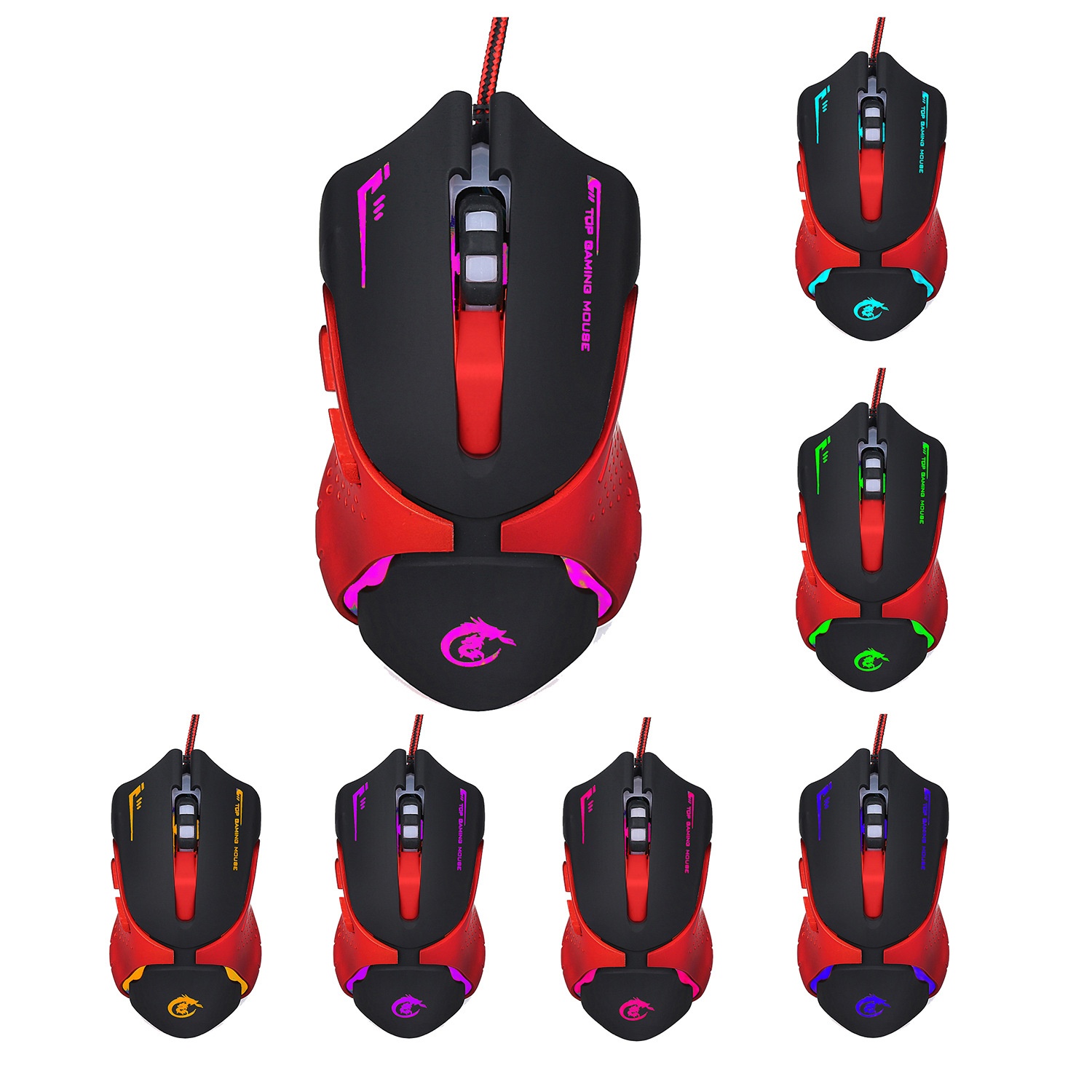 HXSJ A903 6-Key Optical Gaming Mouse 3200 DPI