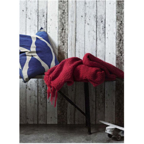 Warm Cozy Knitted Throw Blankets Red 130cm X160cm - Image 4