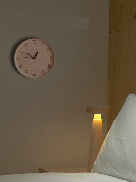 Nordic Beech Wood Silent Wall Clock - Image 3