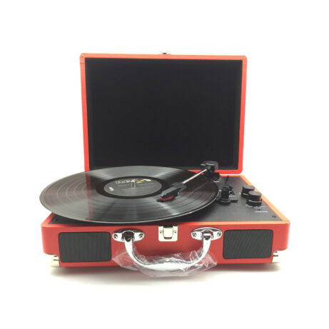 Portable Vinyl Record Player Retro Phonograph Creative Retro Bluetooth Speaker European Style Leather Case Record Player - Image 5