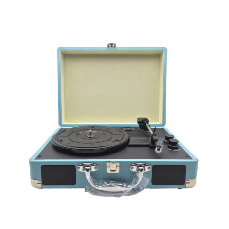 Portable Vinyl Record Player Retro Phonograph Creative Retro Bluetooth Speaker European Style Leather Case Record Player - Image 2