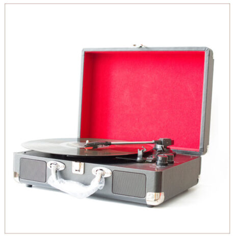 Portable Vinyl Record Player Retro Phonograph Creative Retro Bluetooth Speaker European Style Leather Case Record Player - Image 4