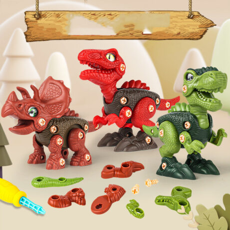 Dinosaur Toys Little Boy Children'S Puzzle Diy Assembled Toys - Image 2