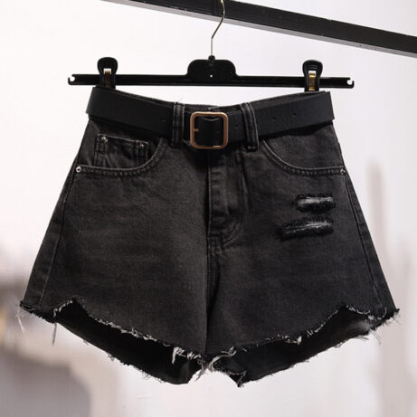 Women’s Irregular Denim Shorts - Stylish and Unique - Image 2