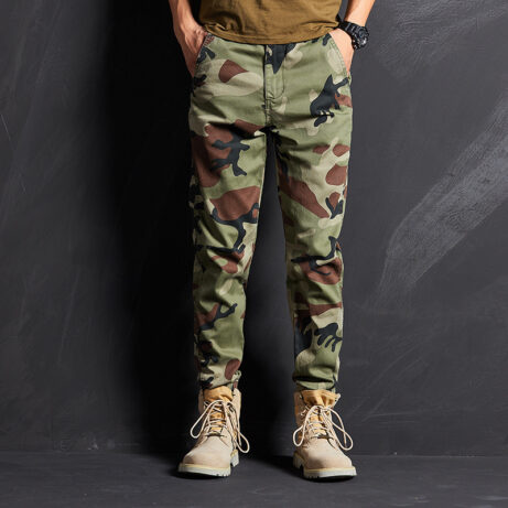 Men's Camouflage Slim-fit Work Trousers - Image 6