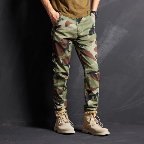 Men's Camouflage Slim-fit Work Trousers - Image 5