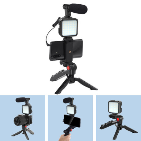 Compatible with Apple, Profession Vlog Tripod Kit Vlogging Photography With Smartphone Video Studio - Image 4