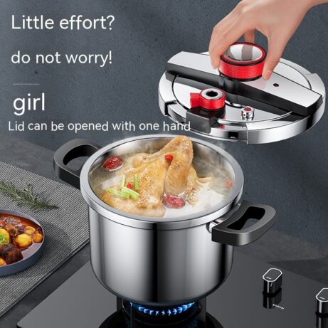 6L Stainless Steel Pressure Cooker - Energy Saving