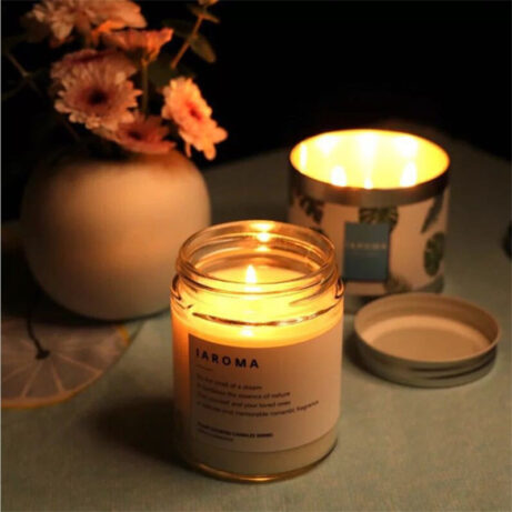 Aromatherapy Teal Candle Cups - Image 7