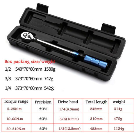 Industrial Grade Adjustable Torque Wrench Auto Repair Mechanical Tools - Image 3