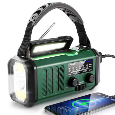 Solar Hand Crank Radio - 10000mAh, Emergency Charger - Image 2