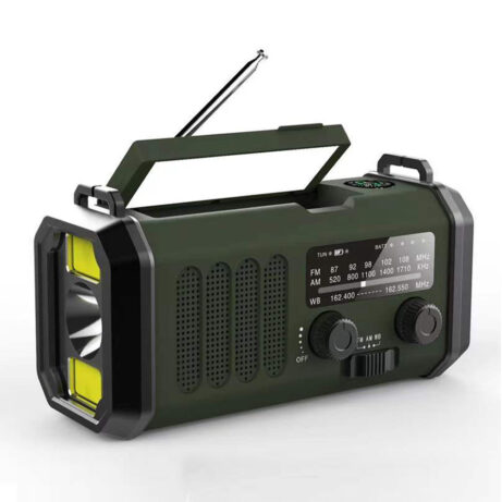 Solar Hand Crank Radio - 10000mAh, Emergency Charger - Image 4