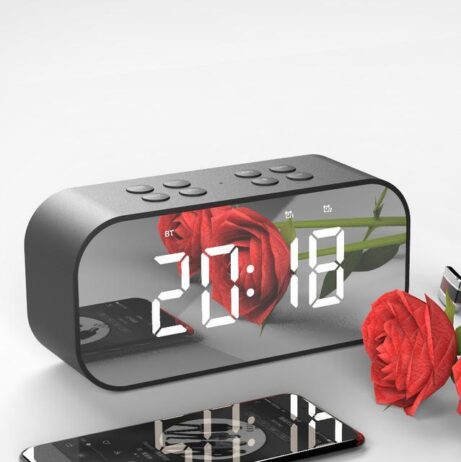 Wireless bluetooth speakers with LED display Clock - Image 2