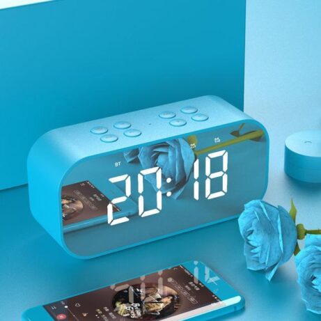 Wireless bluetooth speakers with LED display Clock - Image 3