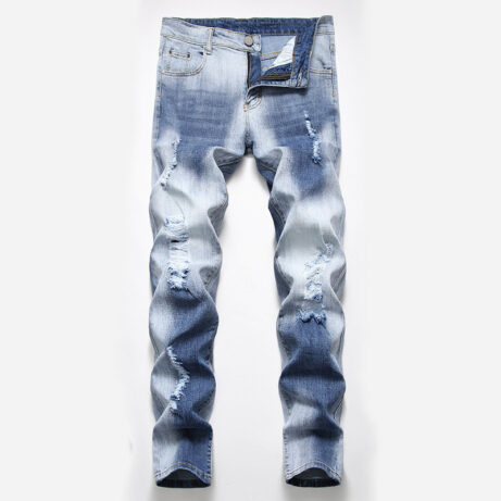 Men's Classic Denim Jeans - All Seasons - Image 9