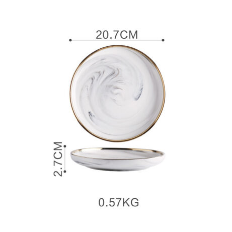 Marble Tableware Set: Bowls and Plates - Image 5