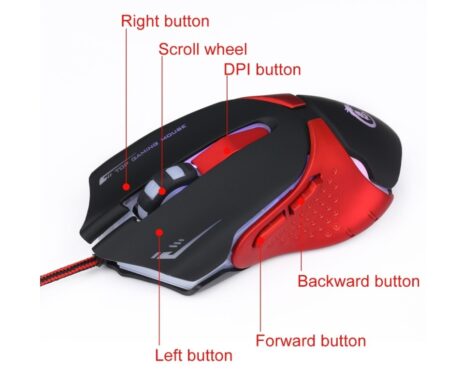 HXSJ A903 6-Key Optical Gaming Mouse 3200 DPI - Image 3