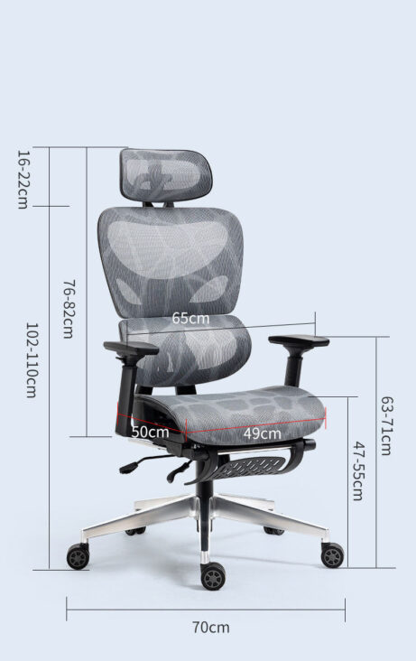 Mesh Ergonomic Backrest Office Swivel Chair - Image 7