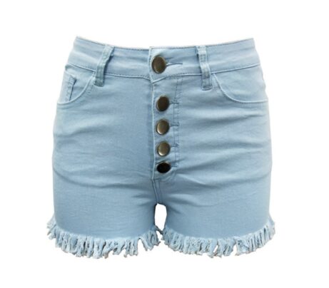 Women's Denim Shorts with Decorative Buttons – Sexy & Trendy - Image 10