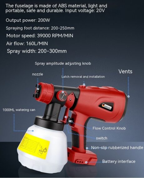 Compressed Air Gun 18V Lithium Battery For Electric Tools - Image 8