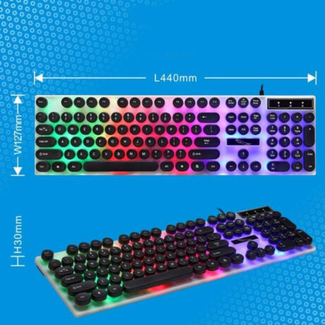 Waterproof RGB Glass Keyboard - Image 2