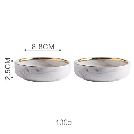 Marble Tableware Set: Bowls and Plates - Image 2