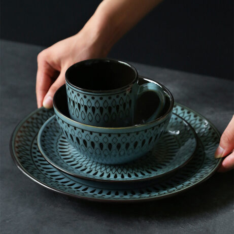 Retro Ceramic Tableware Set - Image 9