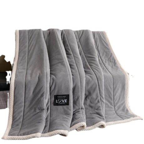 Thick Warm Winter Bed Blankets Wool Blanket Bedspread - Image 3