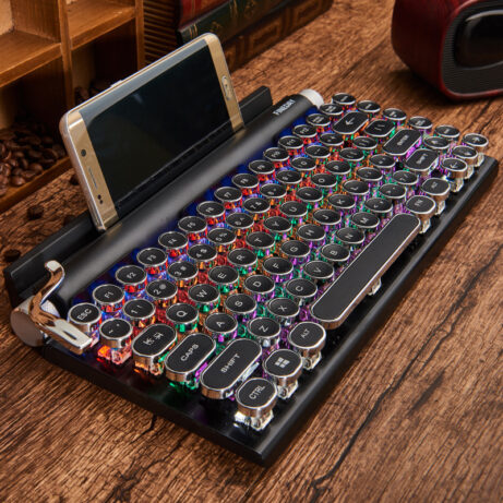 Dot Retro Typewriter Mechanical Keyboard - Image 4