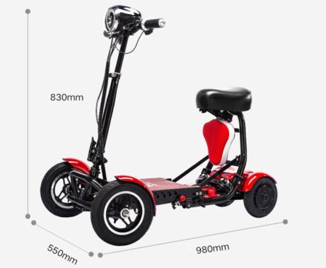 Cyungbok Folding Mini Four-wheel Adult Electric Bicycle Transport Scooter For The Elderly - Image 3