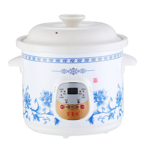 Home White Porcelain Automatic Electric Stew Pot - Image 5