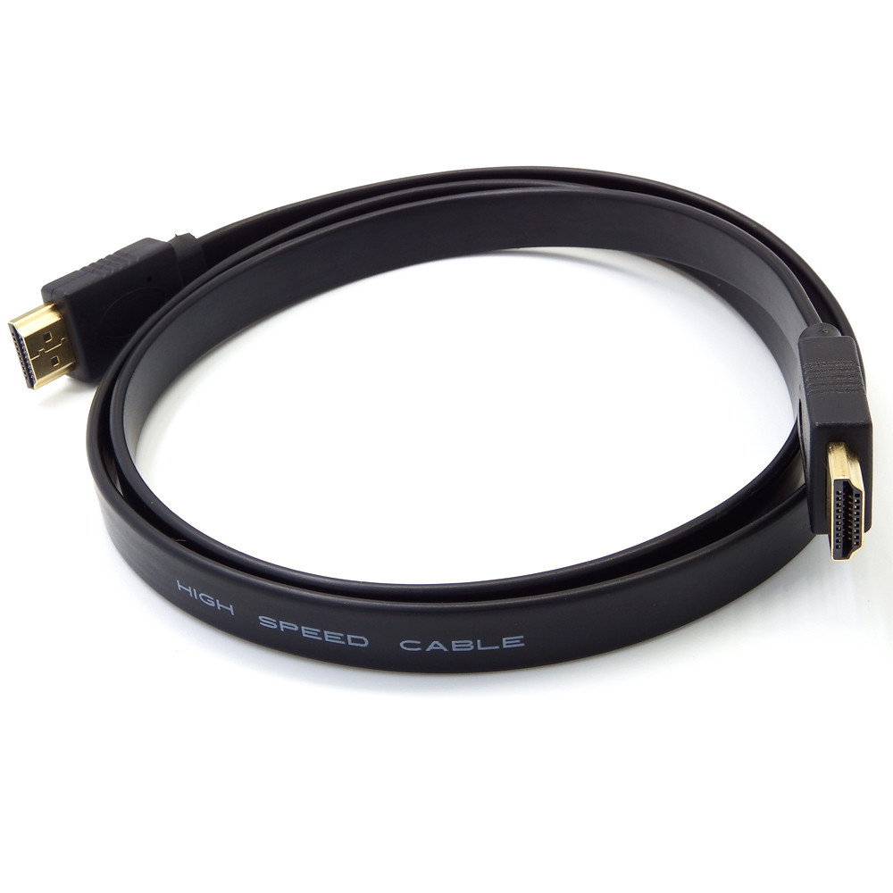 HDMI-compatible Cable Full HD Short Male To Male Plug Flat Cable Cord For Audio Video HDTV TV 30 50 100CM In Stock O21