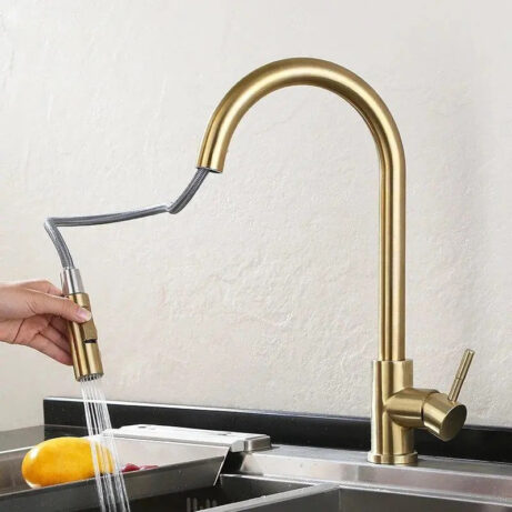 Pull-out Stainless Steel Kitchen Faucet - Image 2