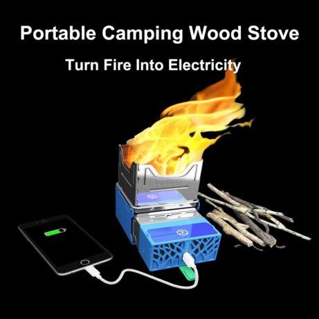 Electric Stove Folding Broiler Wood Stove for Camping - Image 2