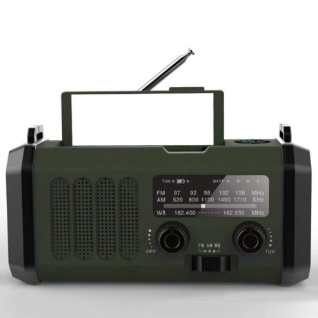 Solar Hand Crank Radio - 10000mAh, Emergency Charger