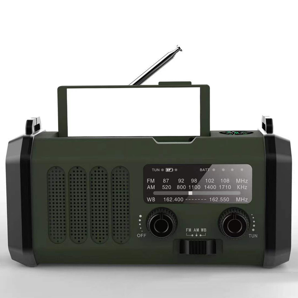 Solar Hand Crank Radio – 10000mAh, Emergency Charger