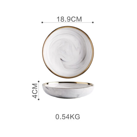 Marble Tableware Set: Bowls and Plates - Image 6