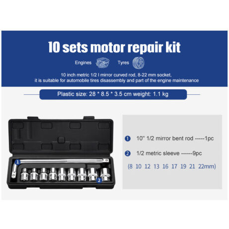 Socket Ratchet Wrench Set Repair Tools - Image 2