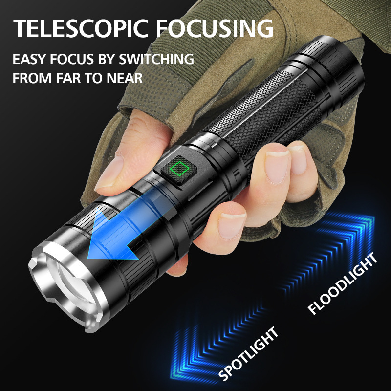 Waterproof LED Flashlight – Rechargeable